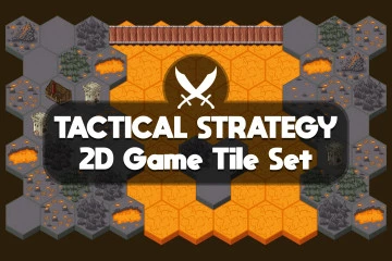 Tactical Strategy 2D Game Tile Set