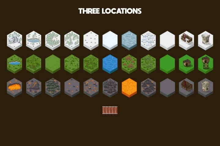 Tactical Strategy 2D Game Tile Set