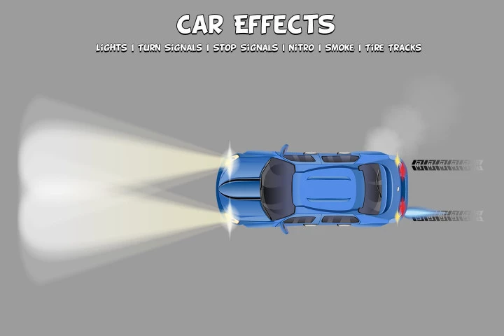 Top Down Racer Car Sprites