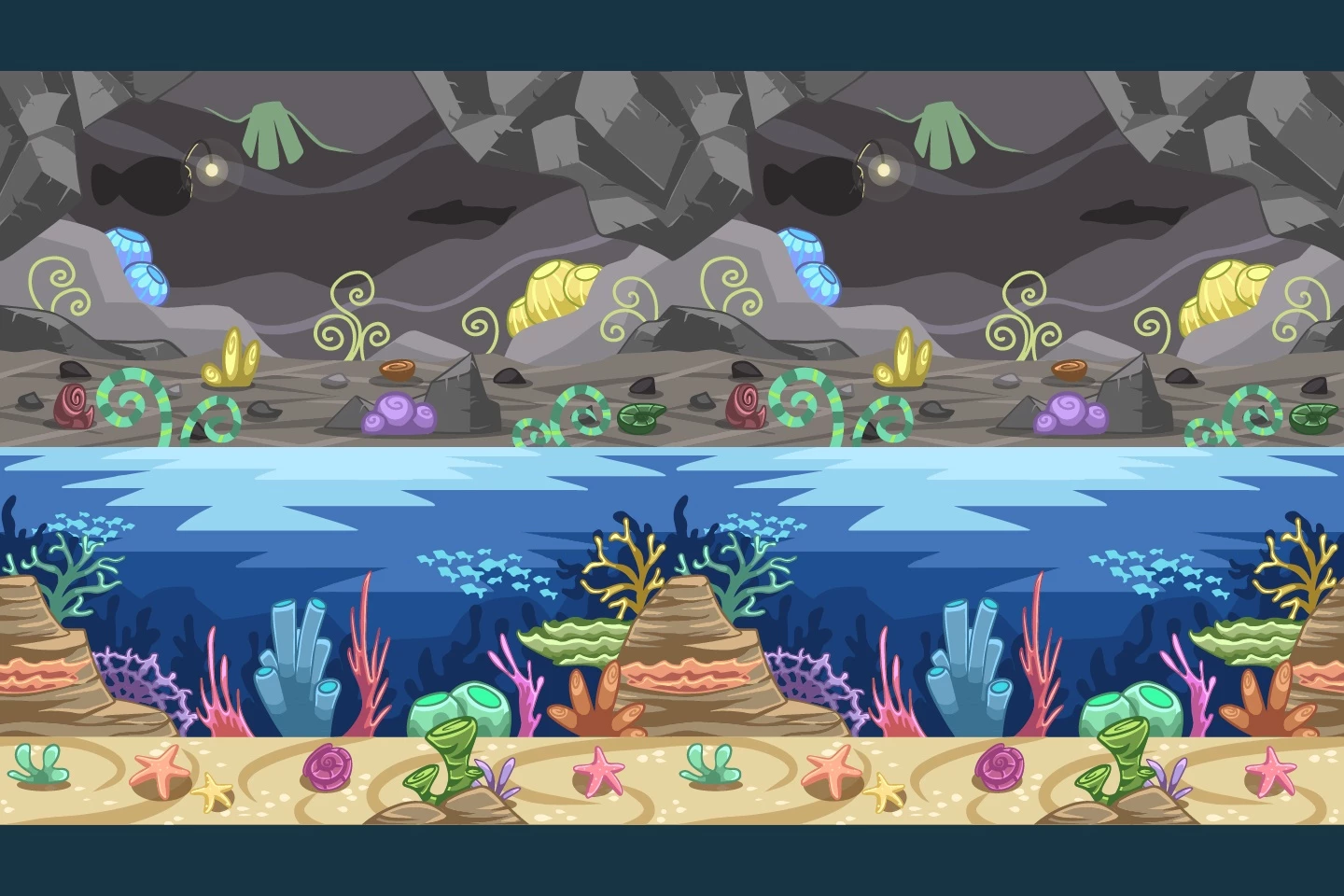 Free Underwater World 2D Game Objects 