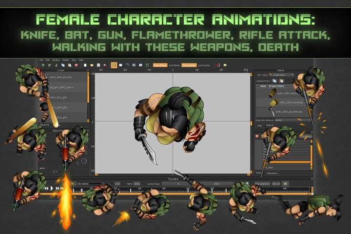 Zombie TDS 2D Game Kit