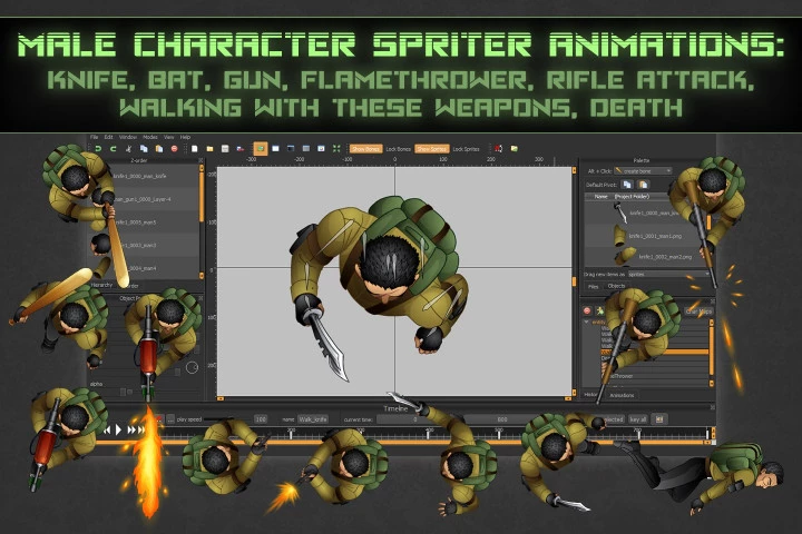 Zombie TDS 2D Game Kit