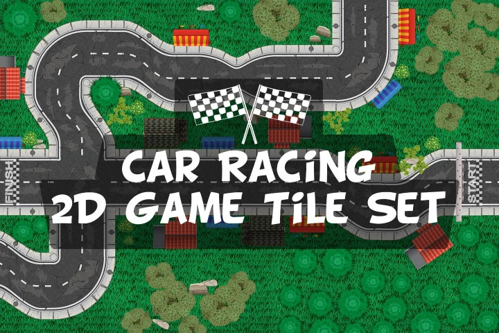 Free-Race-Track-2D-Game-Tile-Set