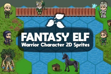 Free 2D Fantasy Elf Warrior Character Sprites