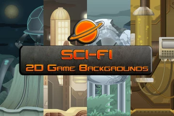 SCI-FI 2D Game Backgrounds