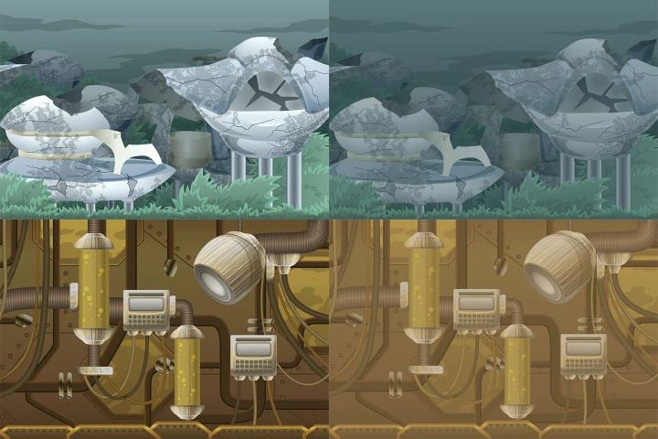 SCI-FI 2D Game Backgrounds