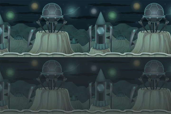 SCI-FI 2D Game Backgrounds