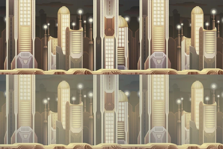 SCI-FI 2D Game Backgrounds