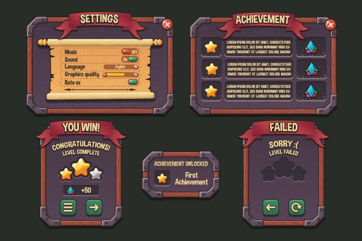 Fantasy Strategy Game UI