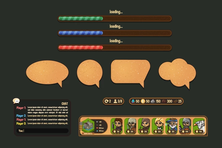 Fantasy Strategy Game UI