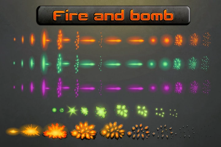 Flying Robot Character Sprites