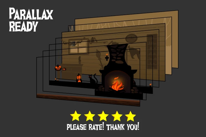 Free Halloween 2D Game Backgrounds