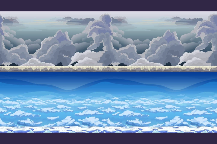 Sky 2D Game Backgrounds