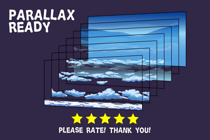 Sky 2D Game Backgrounds