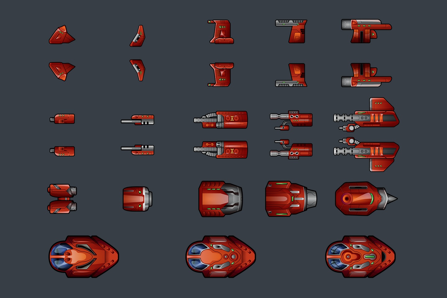Spaceship 2d Sprites Pixel Art By Free Game Assets Gui Sprite Images