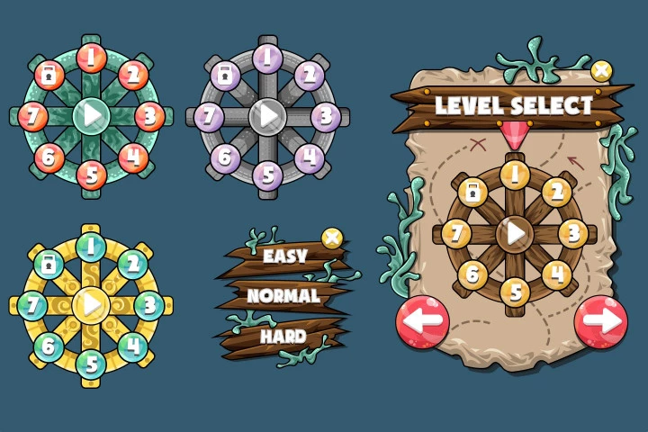 Underwater World Game UI