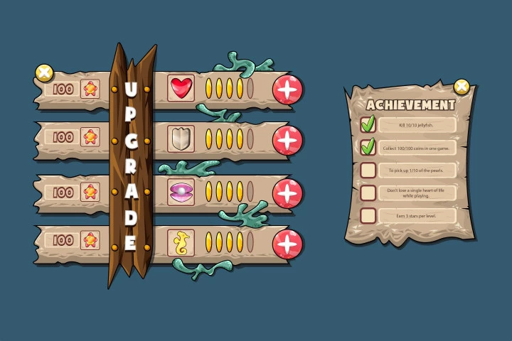 Underwater World Game UI