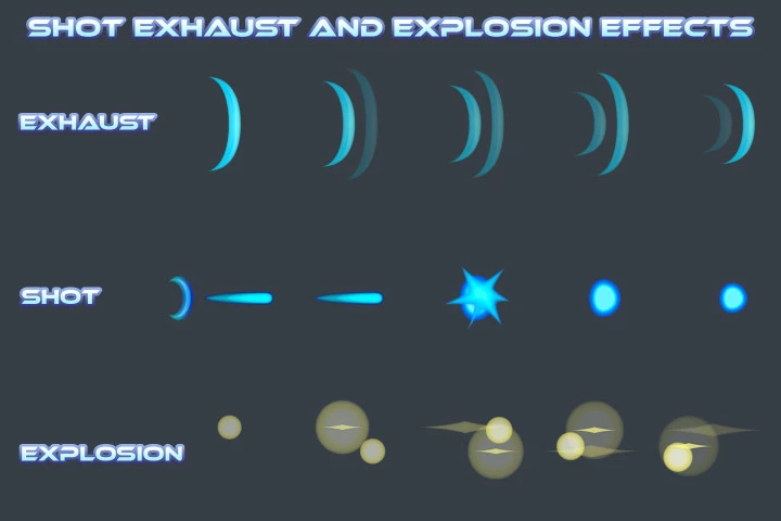 Enemy SpaceShip Game Sprites