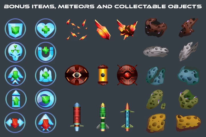 Free Space Shooter Game Objects