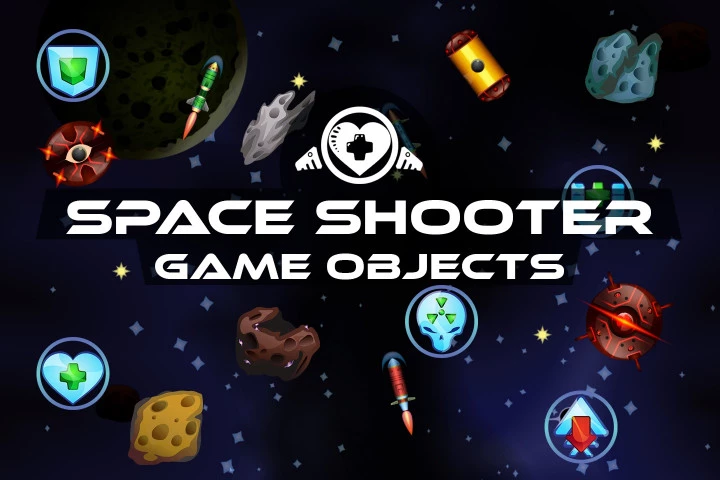 Free-Space-Shooter-Game-Objects