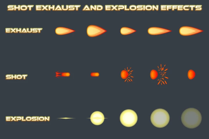 Pirate Spaceship Game Sprites