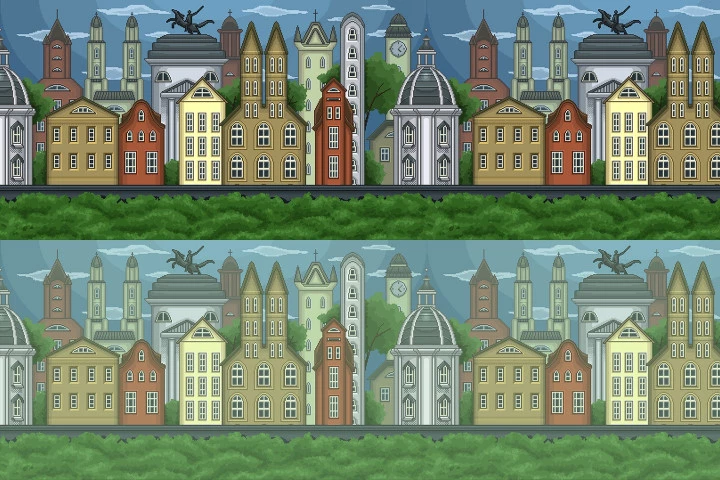 Pixel Art Game City Backgrounds