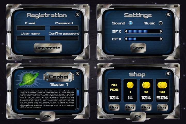 SCI-FI Robot GUI