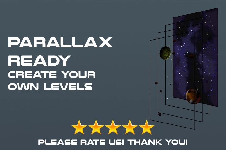 Space Shooter 2D Game Backgrounds