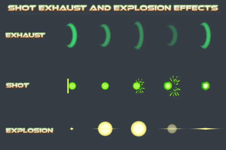 UFO Spaceship Game Sprites