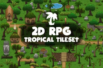 2D RPG Tropical Tileset