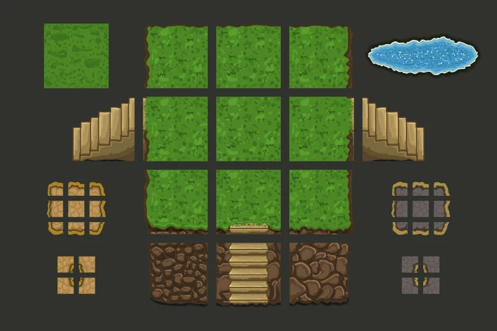 2D RPG Tropical Tileset