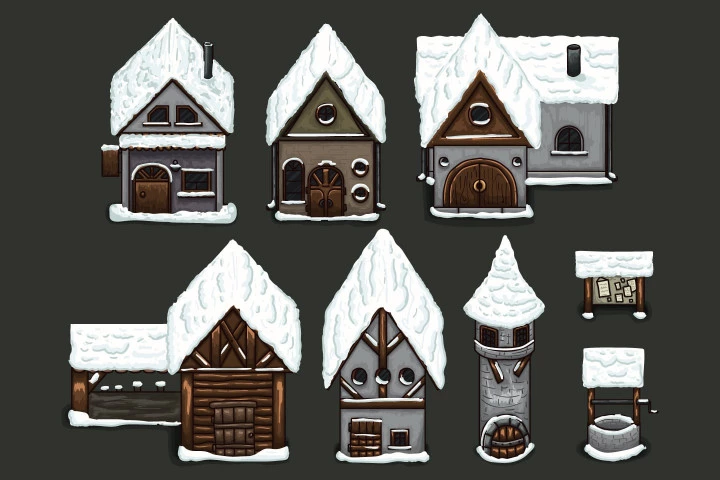 2D RPG Winter Tileset