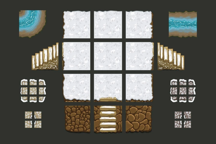 2D RPG Winter Tileset