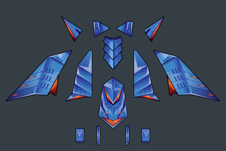 Boss SpaceShip Game Sprites