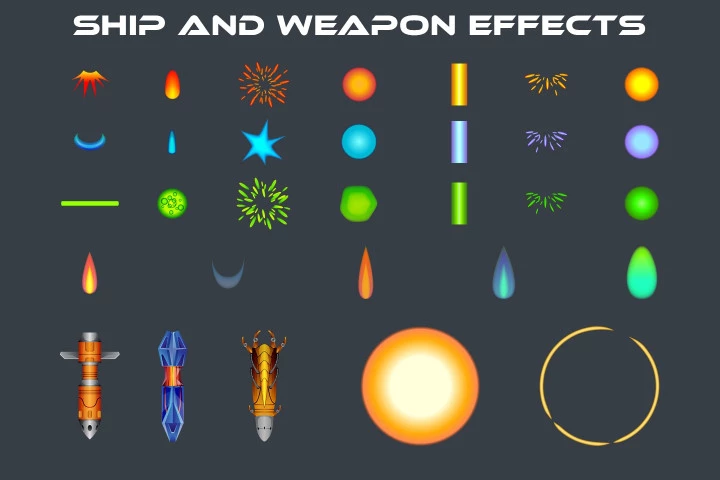 Boss SpaceShip Game Sprites