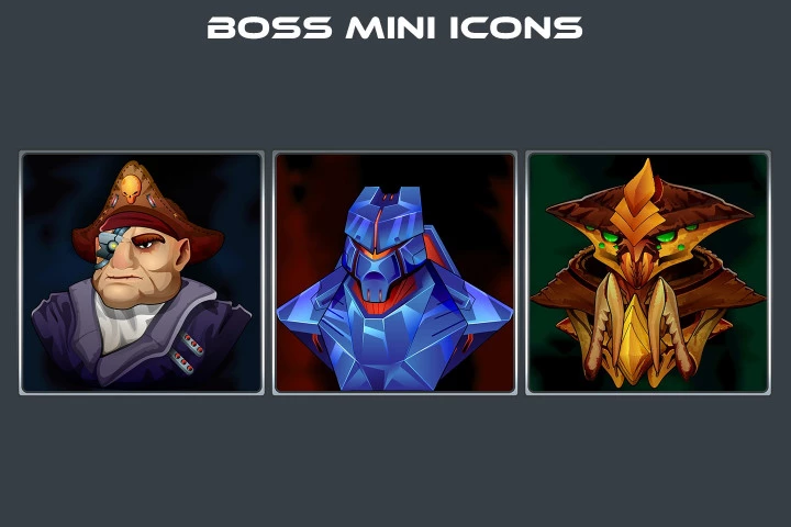 Boss SpaceShip Game Sprites