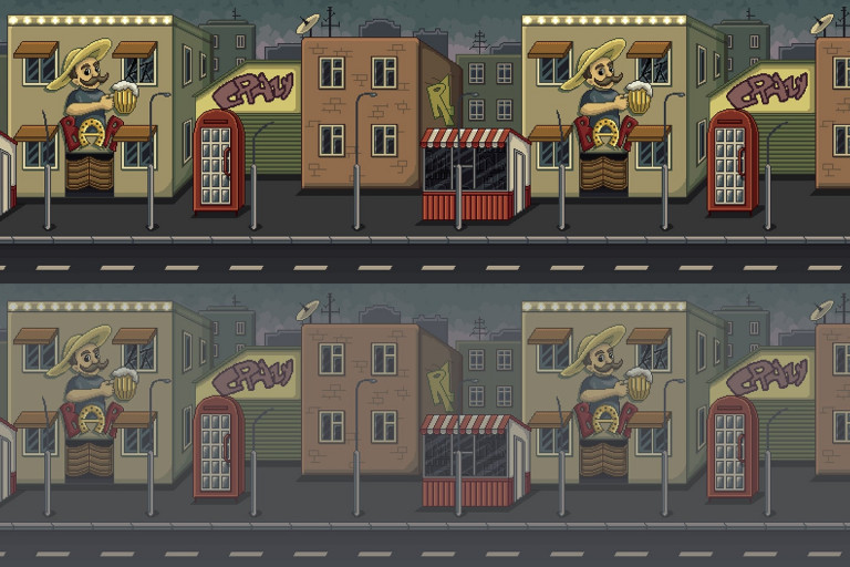 Free Pixel Art Street 2d Backgrounds