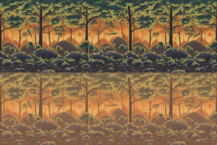 Pixel Art Forest 2D Backgrounds
