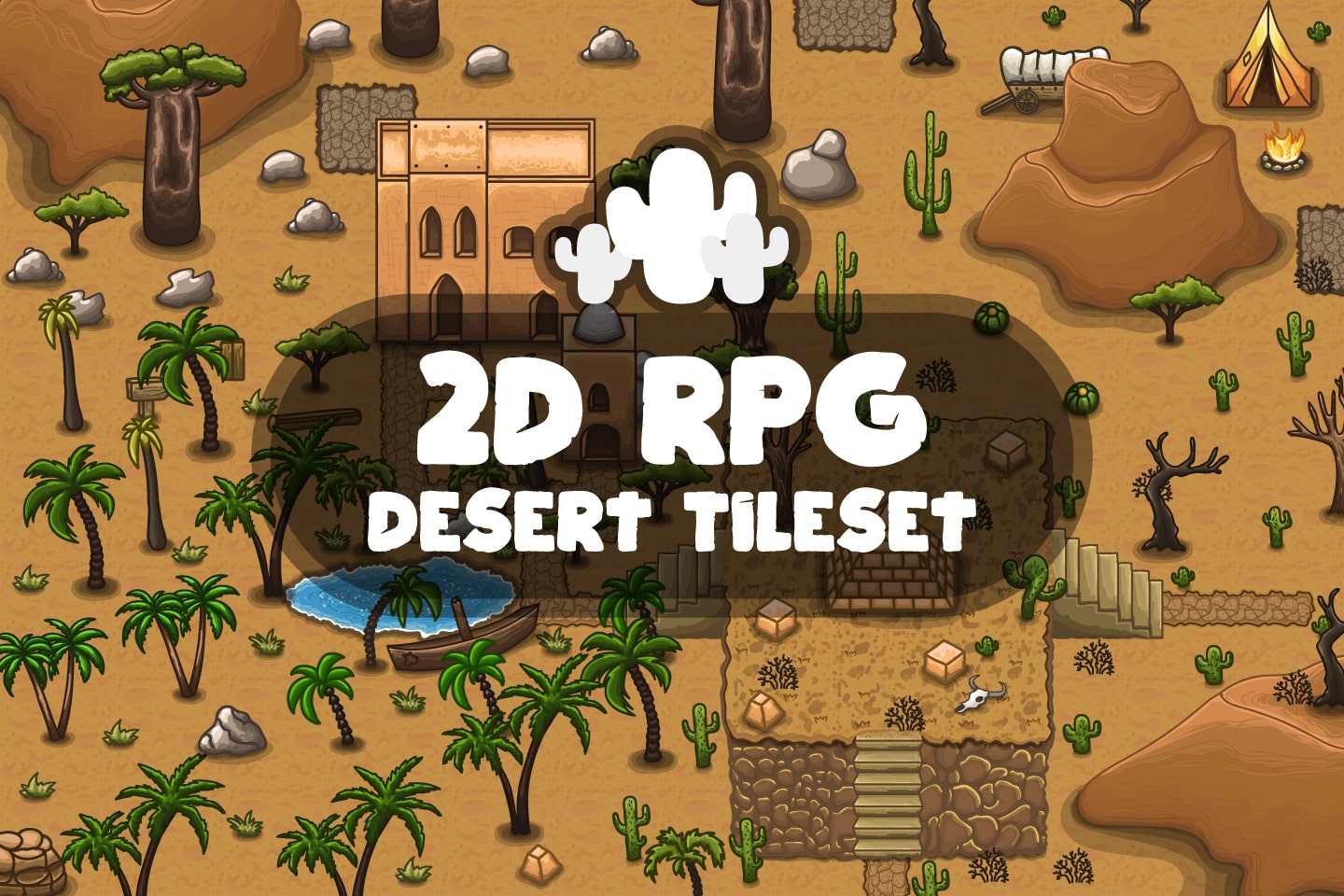 Free 2d Rpg Desert Tileset Craftpix Net