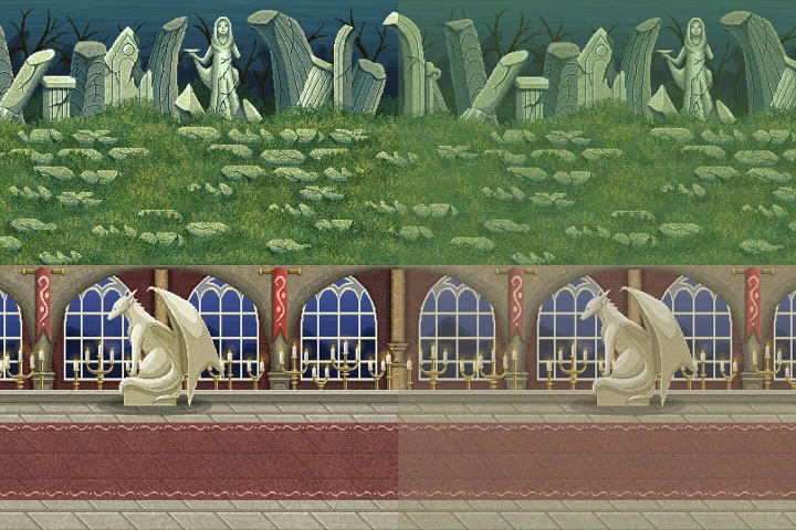 Free Pixel Art Fantasy 2D Battlegrounds