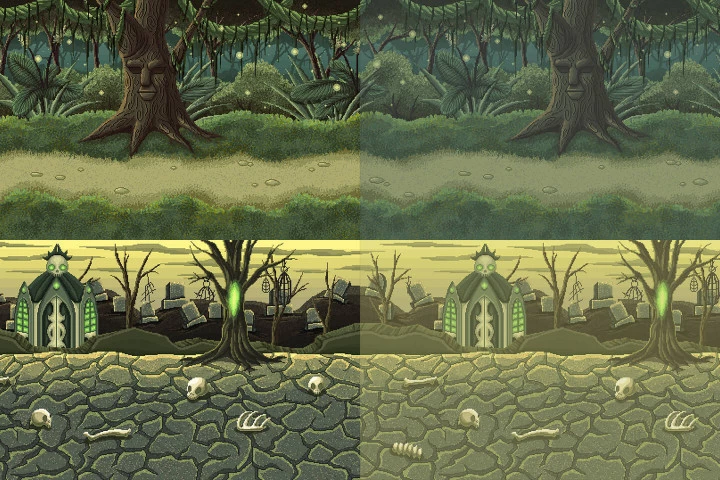 Free Pixel Art Fantasy 2D Battlegrounds