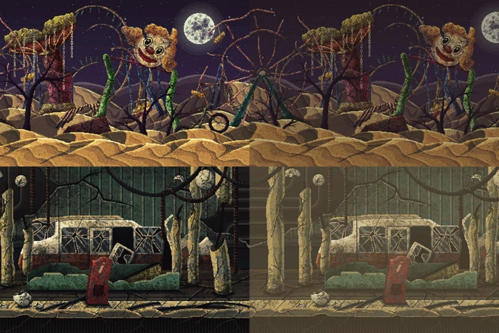 Free Post Apocalyptic Pixel Art Game Backgrounds