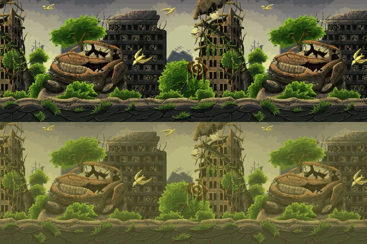 Free Post Apocalyptic Pixel Art Game Backgrounds