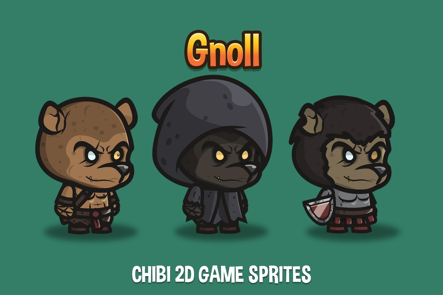 Nhân vật chibi Gnoll trong game 2D (Gnoll Chibi 2D Game Sprites): Dễ thương và đáng yêu, bạn sẽ không muốn rời mắt khỏi nhân vật chibi Gnoll này! Với các trang phục và đặc trưng của các nhân vật chibi, bạn sẽ có một trải nghiệm chơi game tuyệt vời ở mọi lứa tuổi. Hãy tham gia và khám phá thế giới 2D đầy màu sắc của chúng tôi ngay hôm nay!