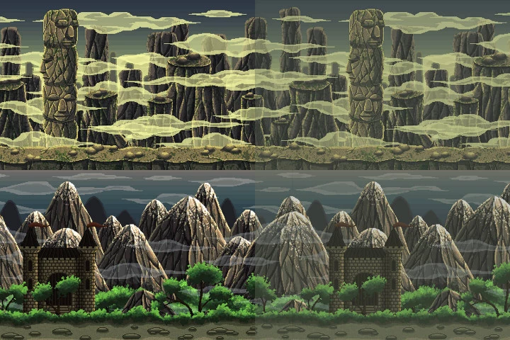 Mountain Pixel Art 2D Game Backgrounds