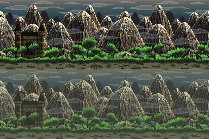Mountain Pixel Art 2D Game Backgrounds