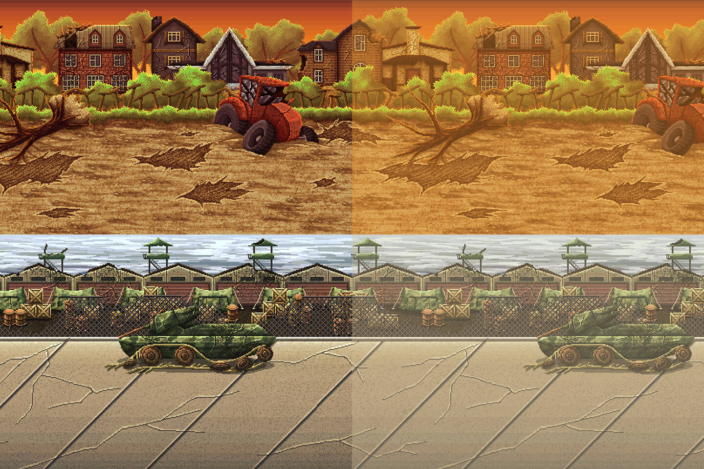 2D Pixel Art Battle Backgrounds 