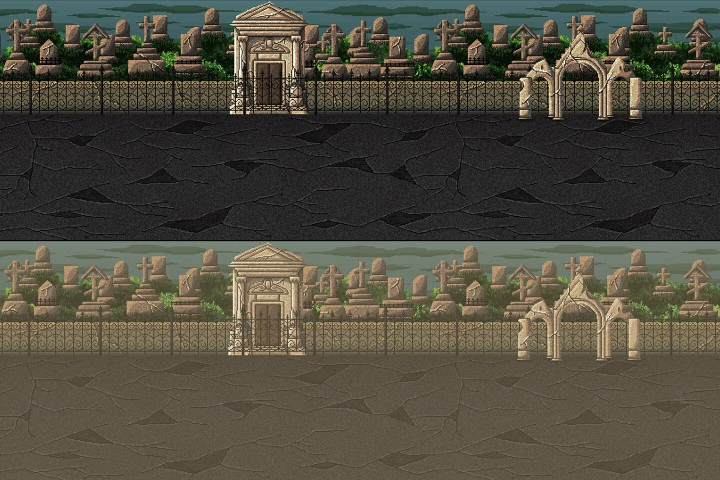 2D Pixel Art Battle Backgrounds