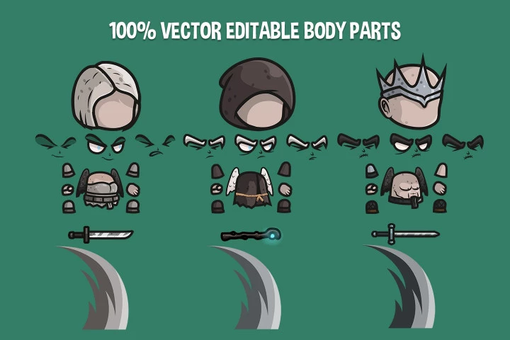 Free Fallen Angel Chibi 2D Game Sprites