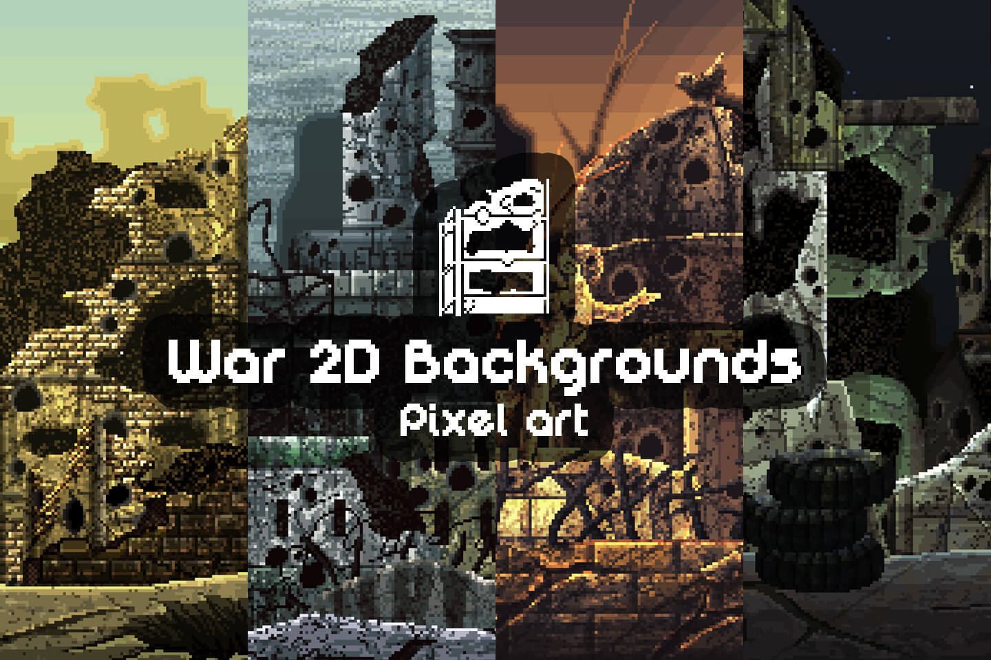 Free War Pixel Art 2D Backgrounds - CraftPix.net